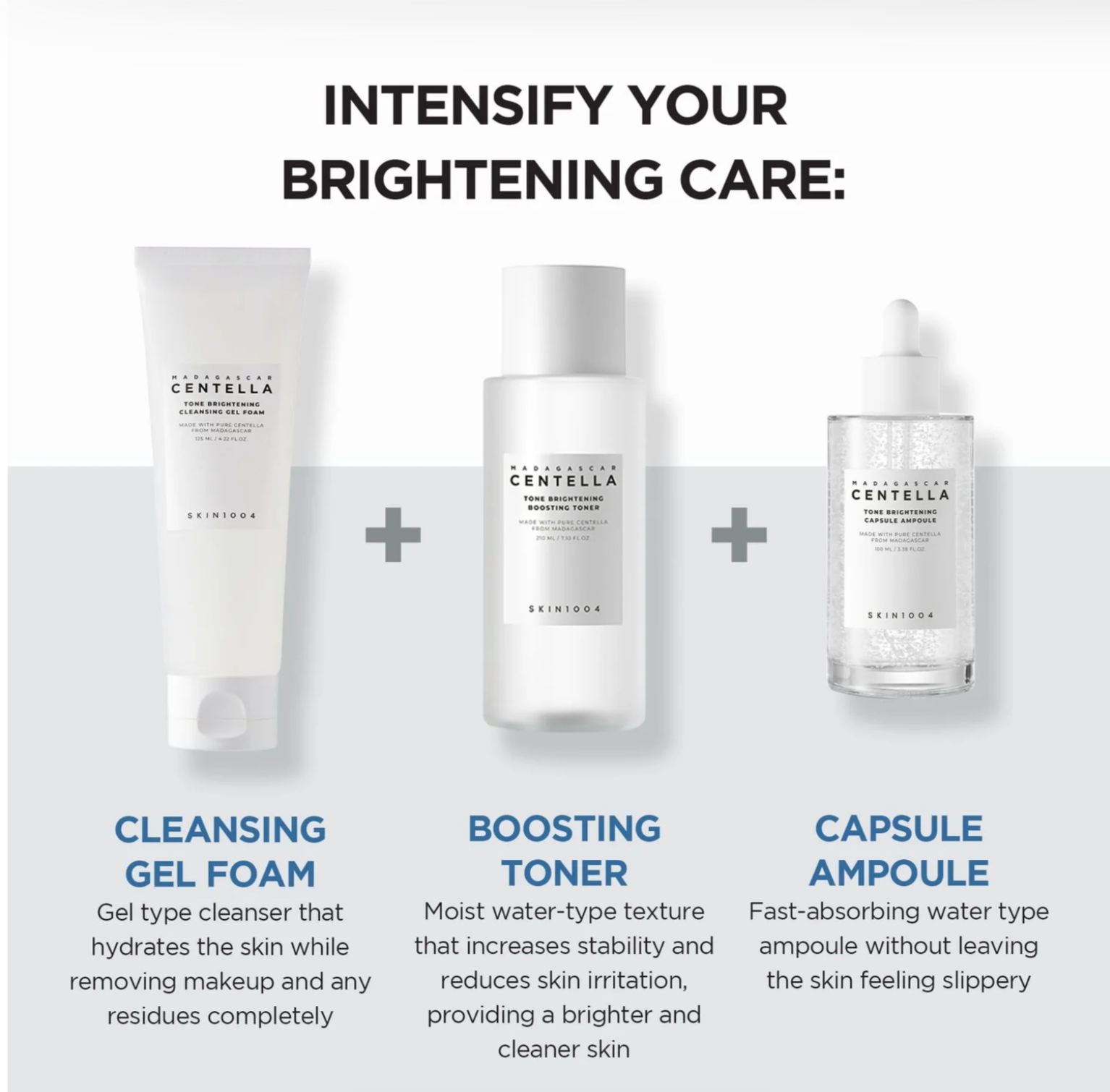 SKIN1004 – Madagascar Centella Gel mousse nettoyant éclaircissant