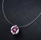 Colier ransparent avec pendentif