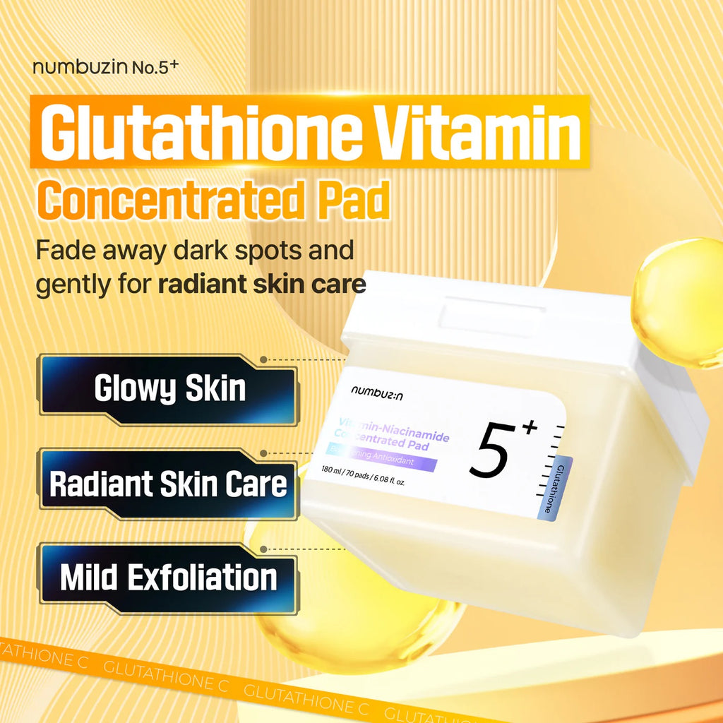 NUMBUZIN – No.5+ Glutathione Vitamin-Niacinamide Concentrated Pad