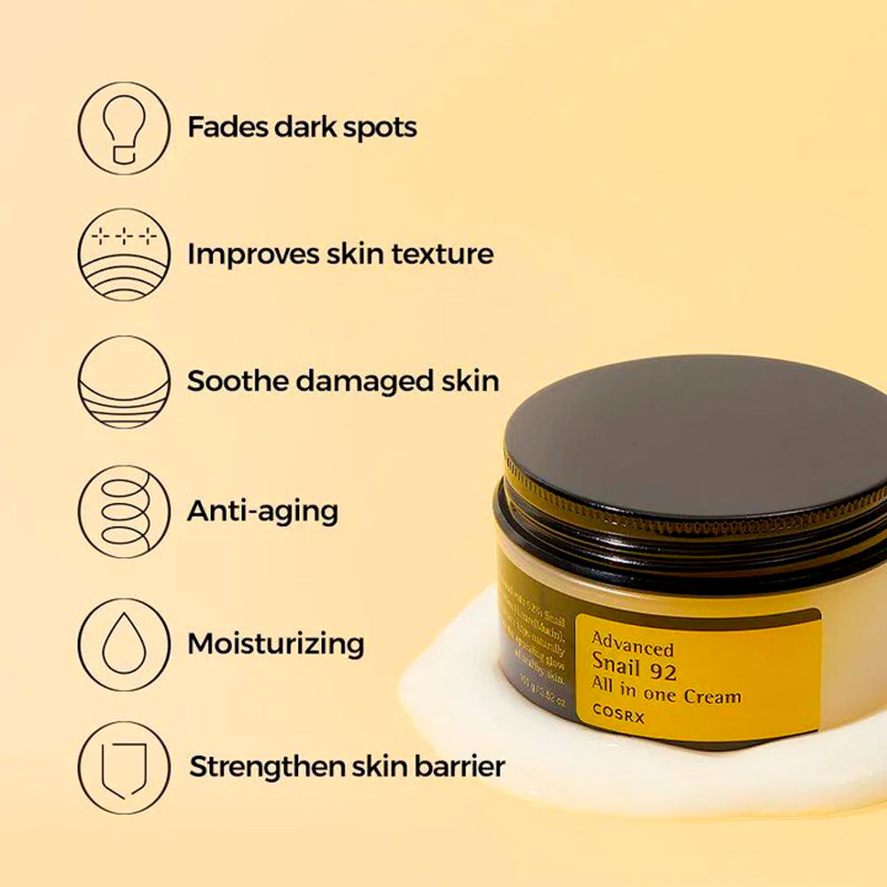 COSRX - Advanced Snail 92 Crème tout-en-un
