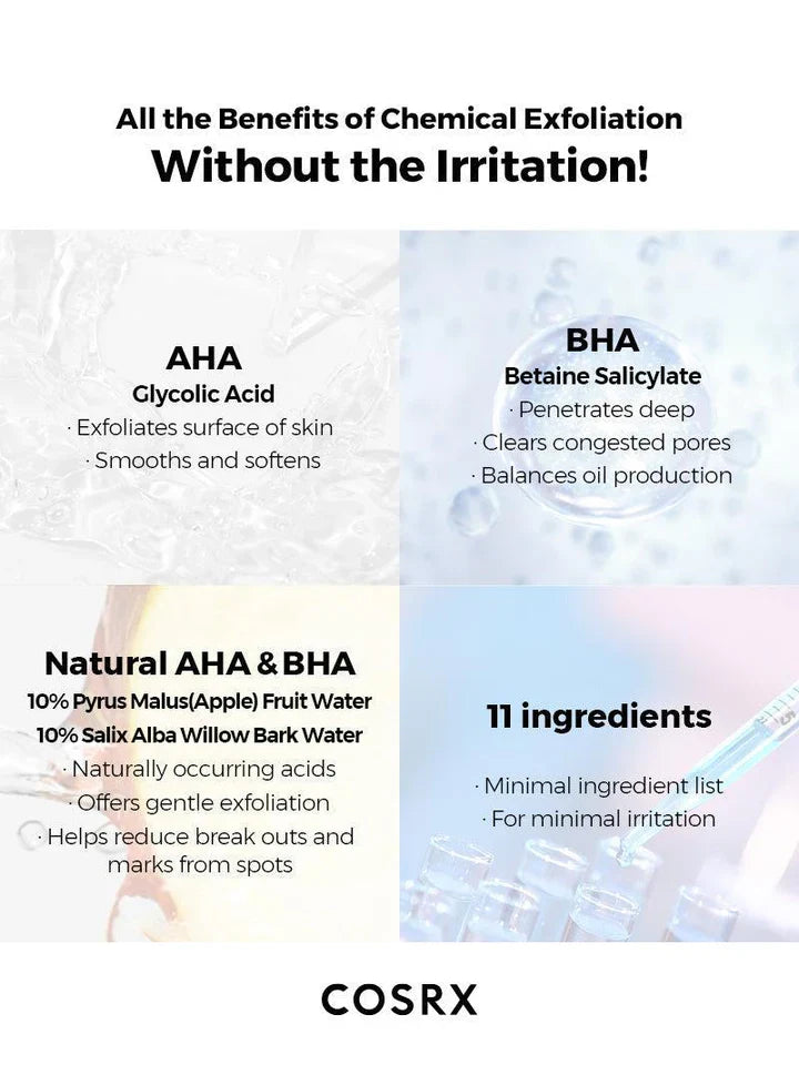 COSRX - Toner éclaircissant aux AHA/BHA - 150ml